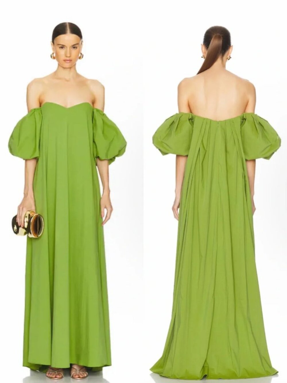 Caroline Constas Palmer Dress in Pistachio